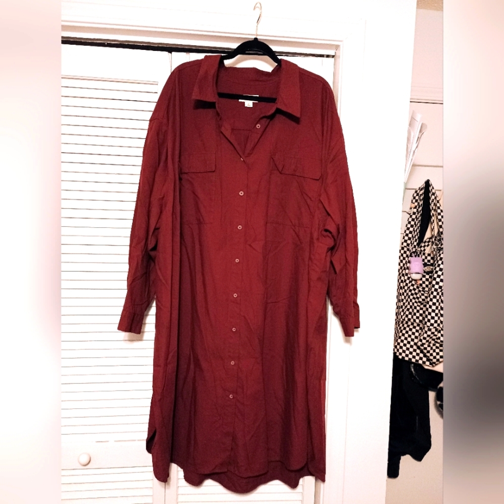 Plus Size 4x Button up Dress